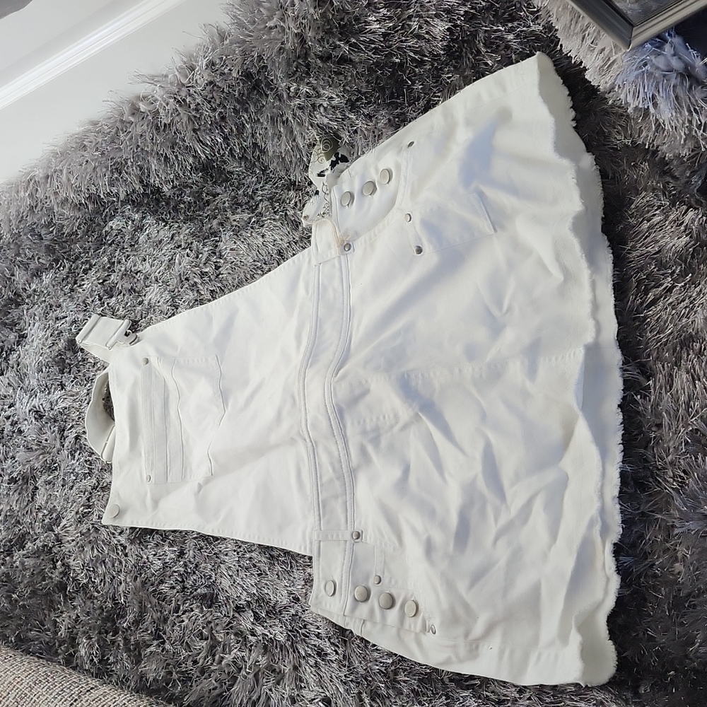 White dress overall